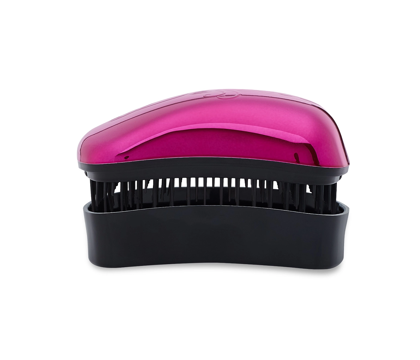 Cepillo desenredante para bolso Fucsia metalizado