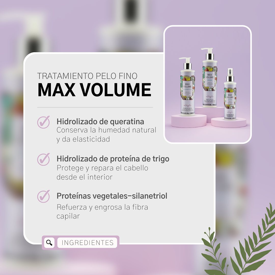 Tratamiento para dar volumen al pelo fino