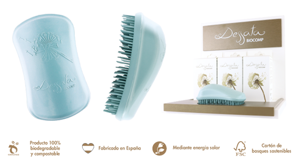 Cepillo de pelo ecológico desenredante BIOCOMP